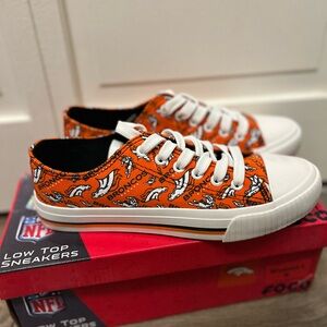 FOCO Women’s Size 8 Denver Broncos Lace-Up Shoes. Brand new. Never worn.